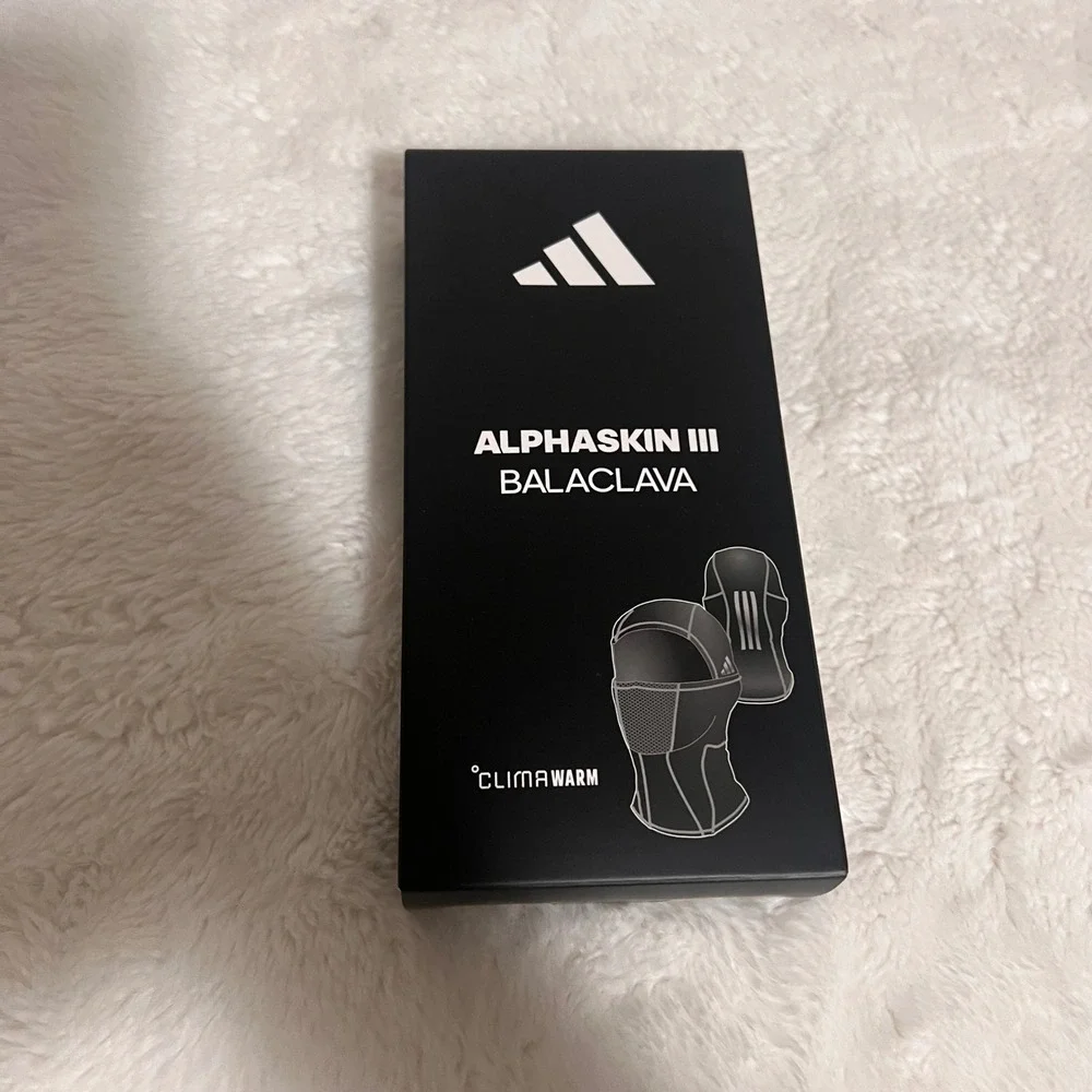 Adidas Alphaskin 3 Balaclava Mens One Size Black Silver Reflective Hood Ski Mask